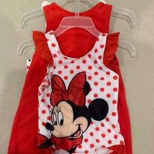 New Minnie Mouse Swimsuit ans Cover Up